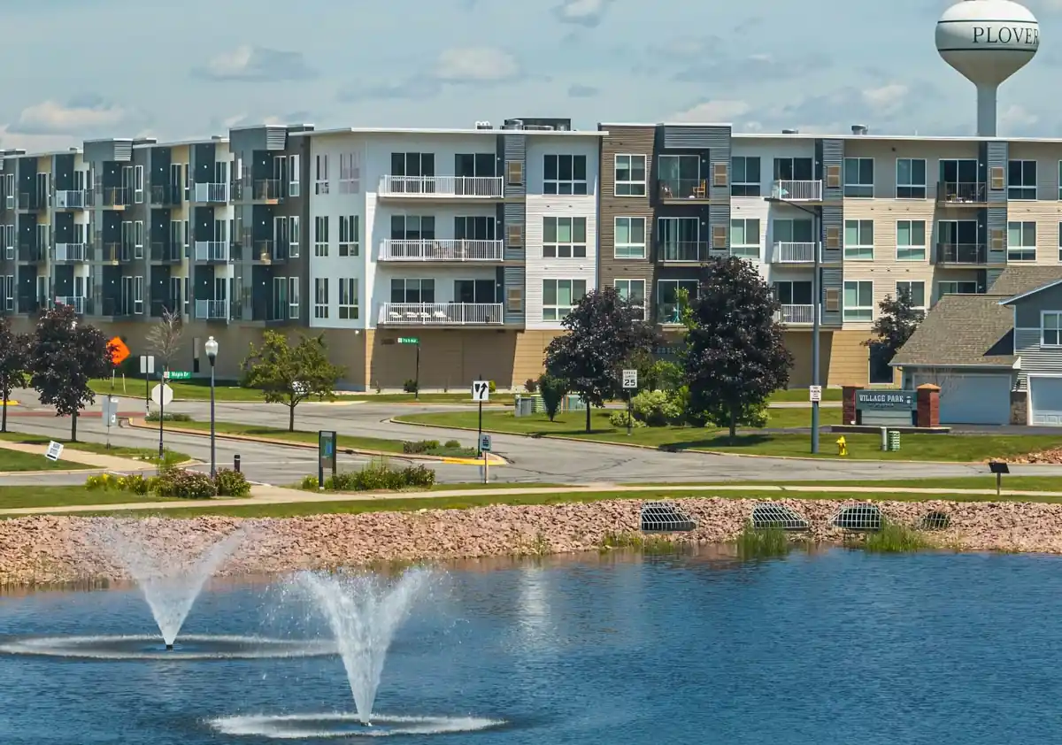 Lake Park apartments in Plover, across the pond